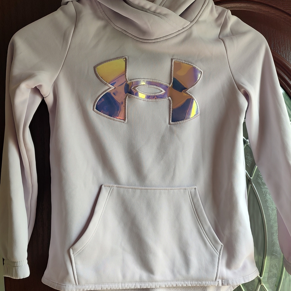 Under Armour Pink Hoodie Sweatshirt with Logo